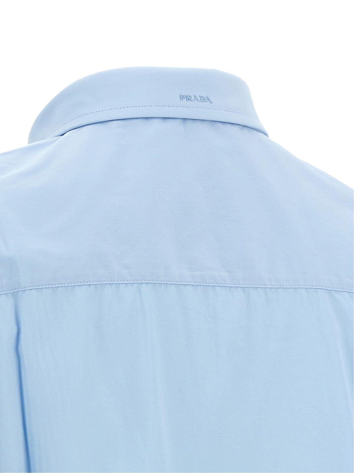 PRADA Long Sleeve Button-Up Shirt Women’s White Cotton