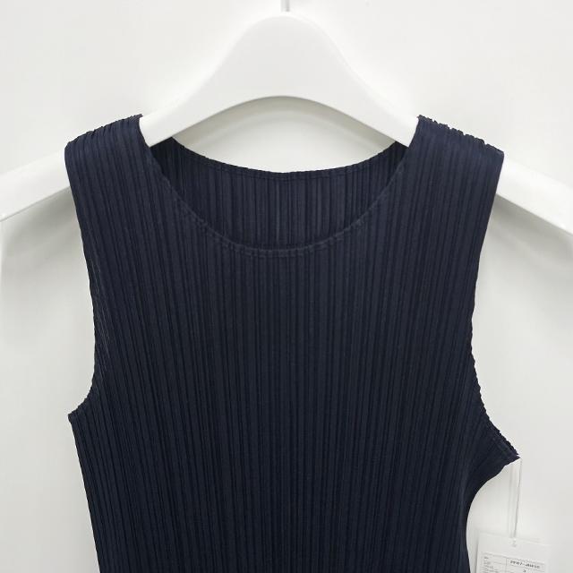 Issey Miyake Pleats Please New Bae 4 Long Dress Navy