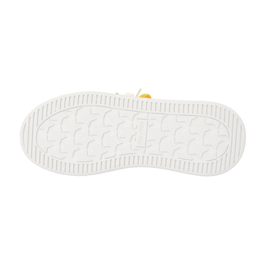 Miu Miu Women’s Low-Top Sneakers White Leather