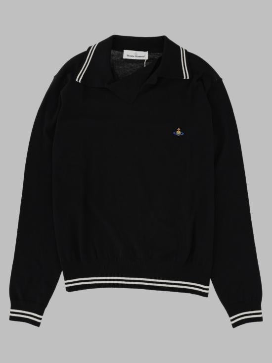 Vivienne Westwood Black Cotton Polo Shirt for Men