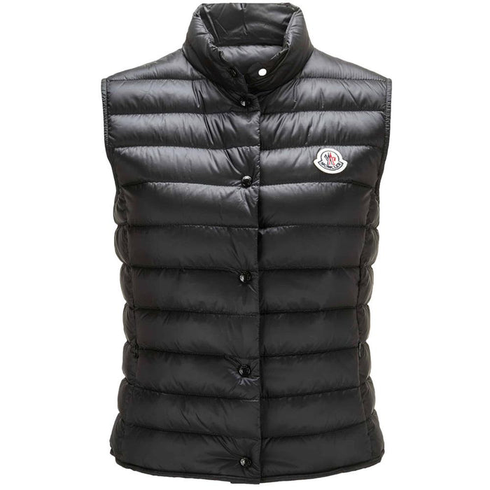 Moncler Liane Logo Puffer Vest Black Down Gilet