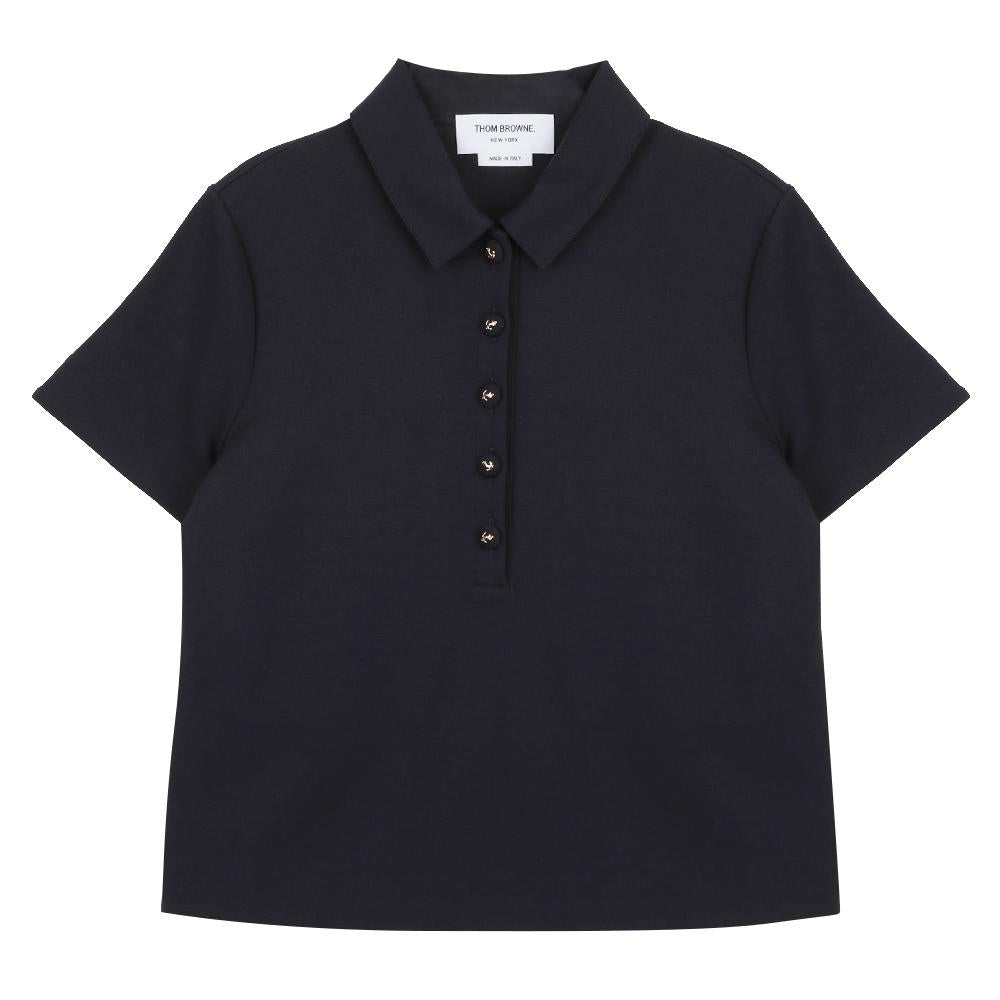 THOM BROWNE Compact Milano Polo T-Shirt FJP111A J0215 415