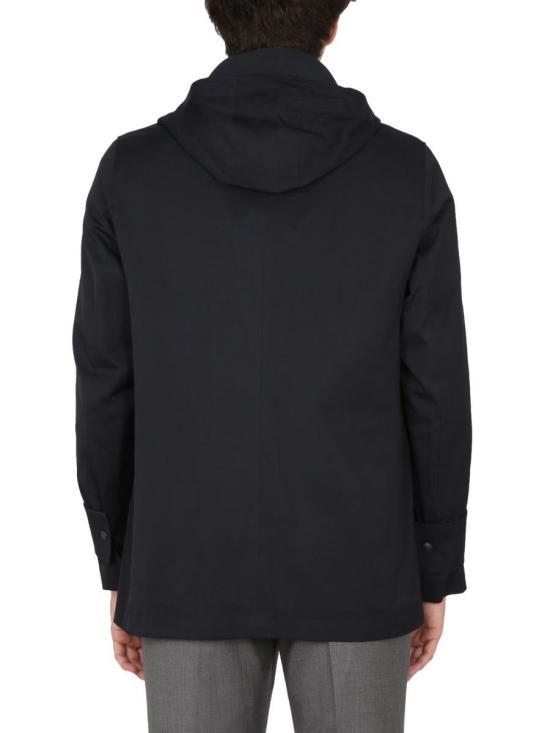 THOM BROWNE Navy Wool Jacket MOT078A F0185 415