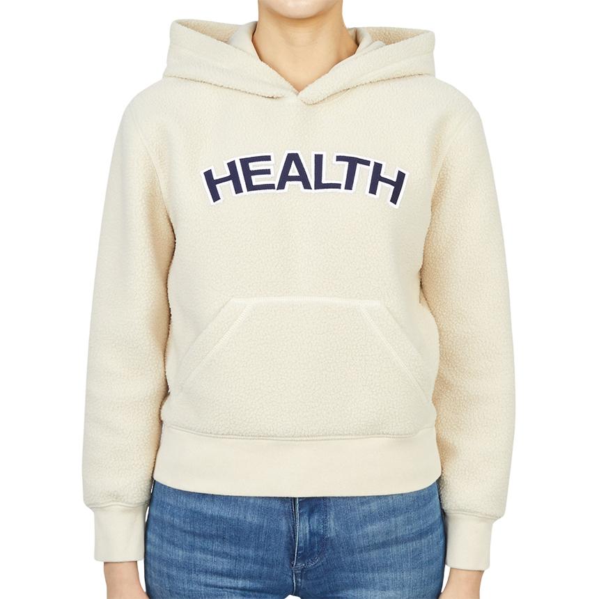 SPORTY&RICH Women’s Cream Hoodie Sweatshirt