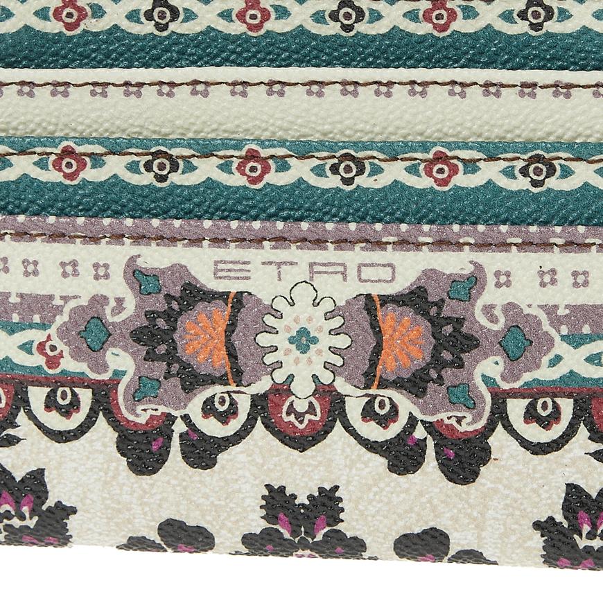 Etro Twister Leather Card Case Wallet for Women 1N497 2547 800