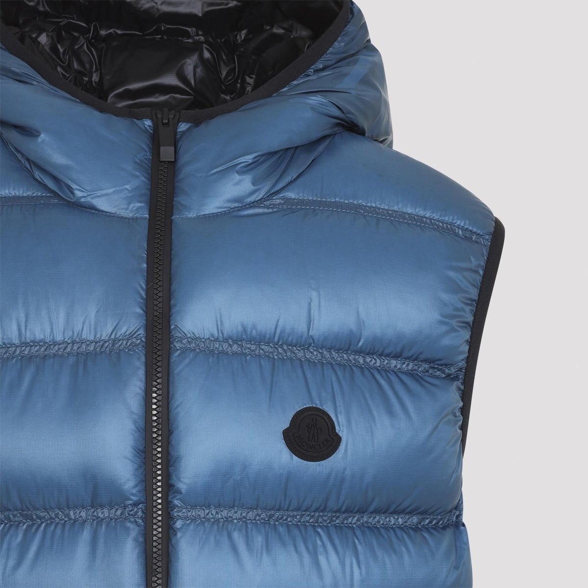 Moncler Black Down Puffer Vest for Men