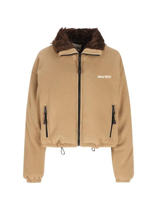 Miu Miu Camel Down Puffer Jacket for Men