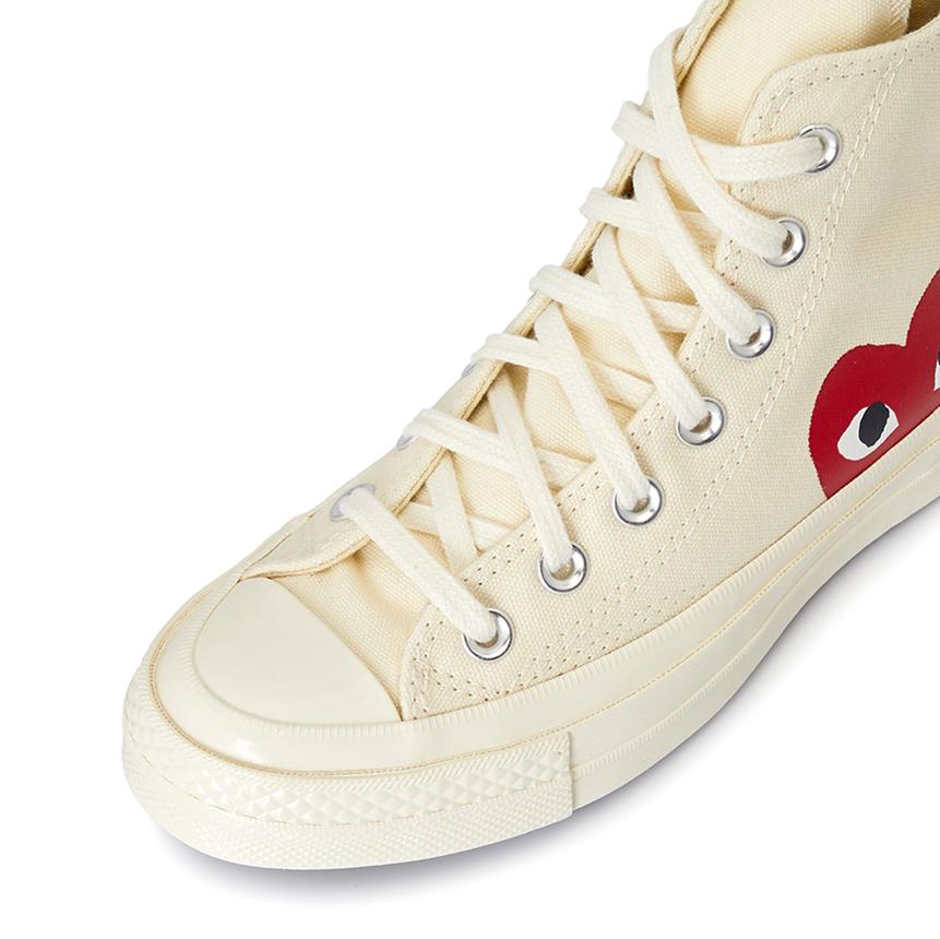 Comme des Garcons Red Heart Chuck Taylor 70 High Sneakers Unisex AZ K112 001 2