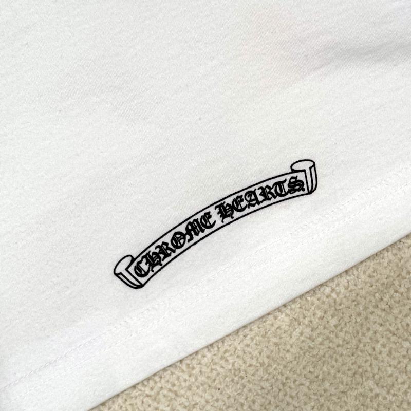 Chrome Hearts Horseshoe Logo Pocket Short Sleeve T-Shirt White