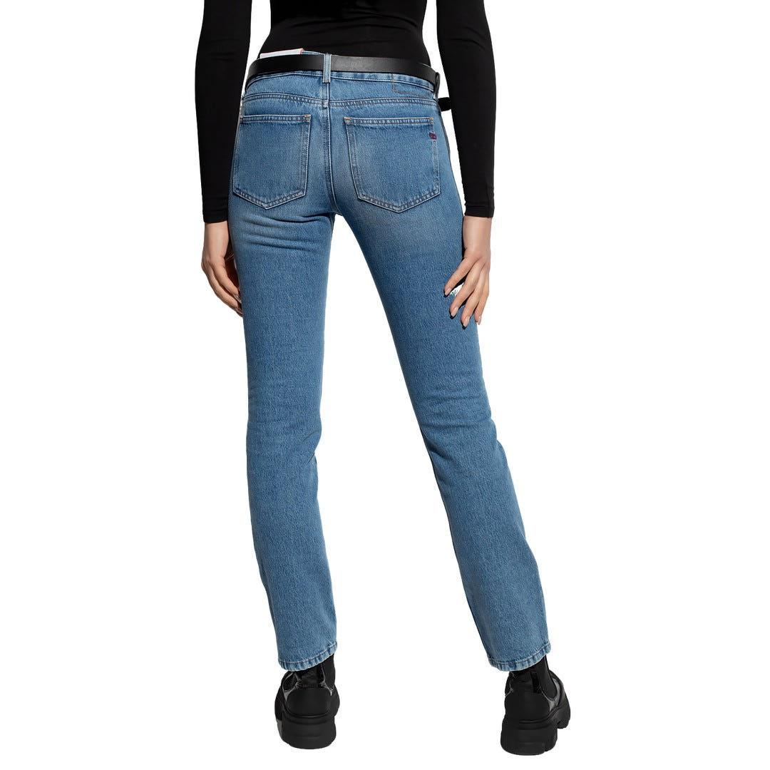 DIESEL Straight Fit Mid Wash Denim Jeans for Women A0960909C1601