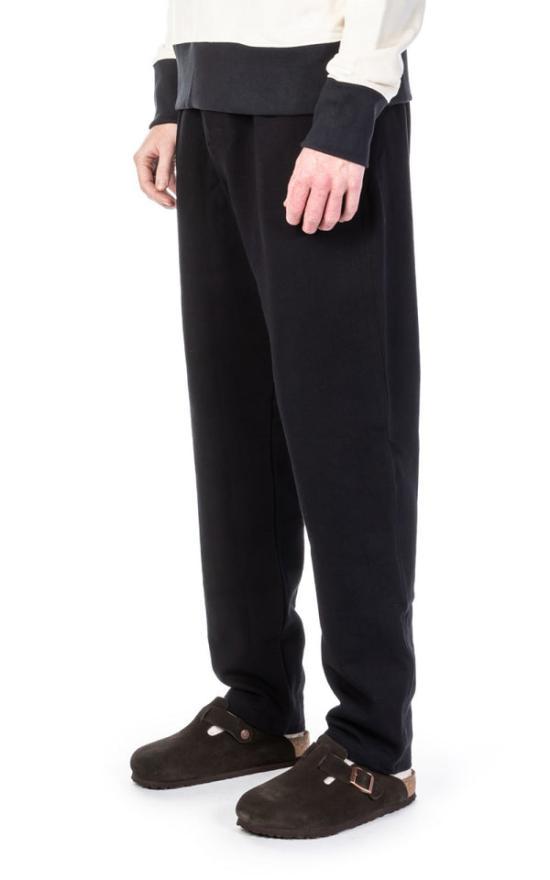 Merz b. Schwanen Deep Black Cotton Jogger Sweatpants Men’s