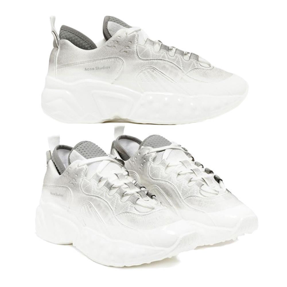 Acne Studios Dirty Rockaway White Low-Top Sneakers