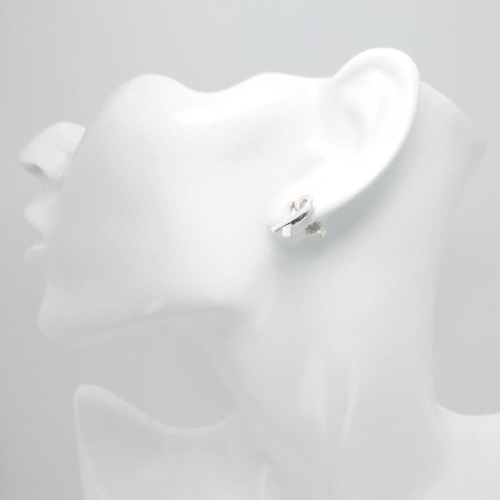 Tiffany & Co Sterling Silver Picasso Loving Heart Earrings 925