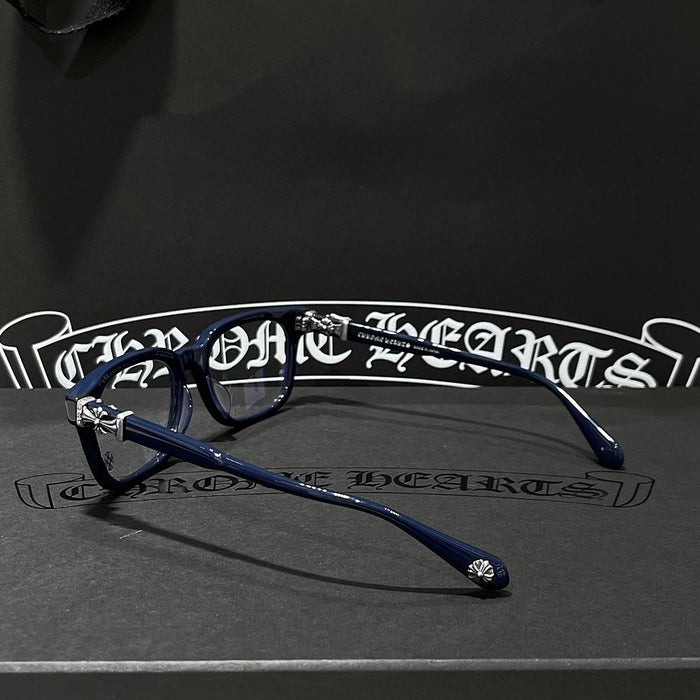 Chrome Hearts Cox Ucker Navy Silver Optical Glasses