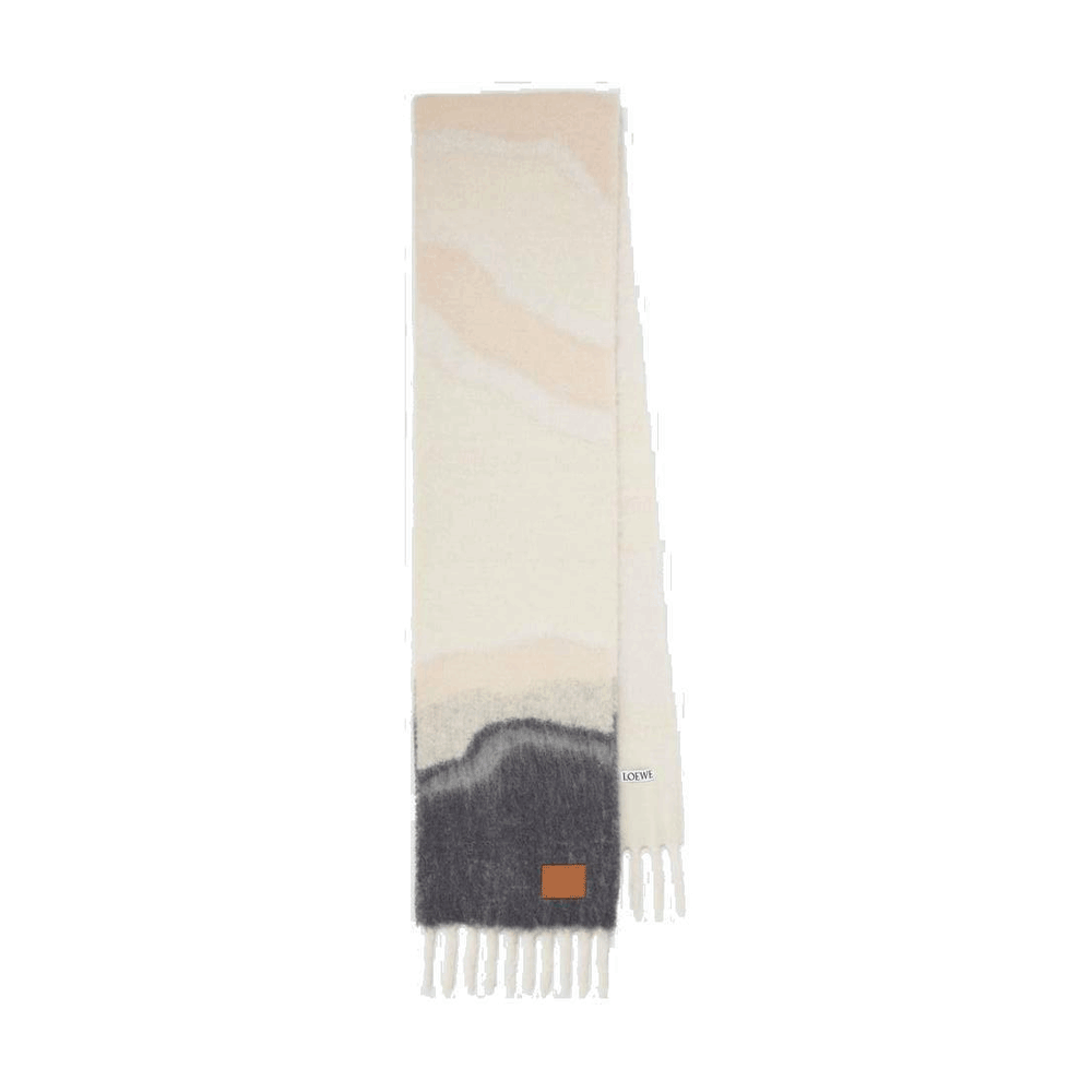 LOEWE Wool Blend Scarf Unisex Muffler F655SS1X02 3429