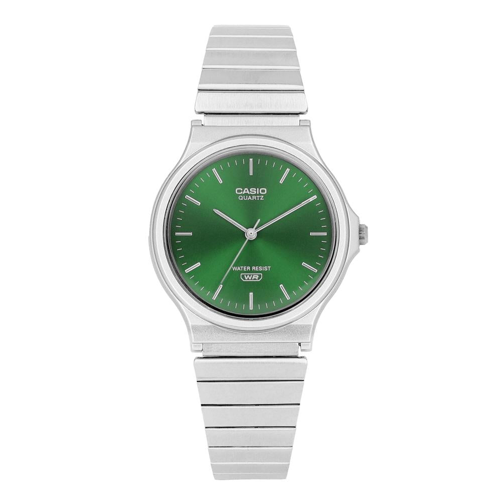 Casio Analog Metal Watch for Students Silver Tone Men's Wristwatch MQ 24DA 3ADF