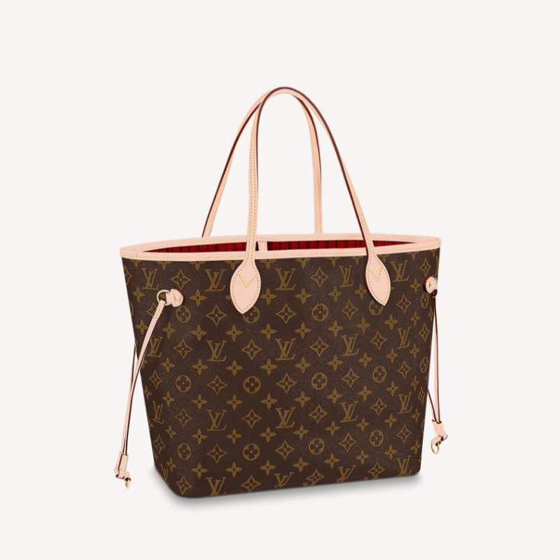 Louis Vuitton Monogram Neverfull MM Tote Bag Cherry Women