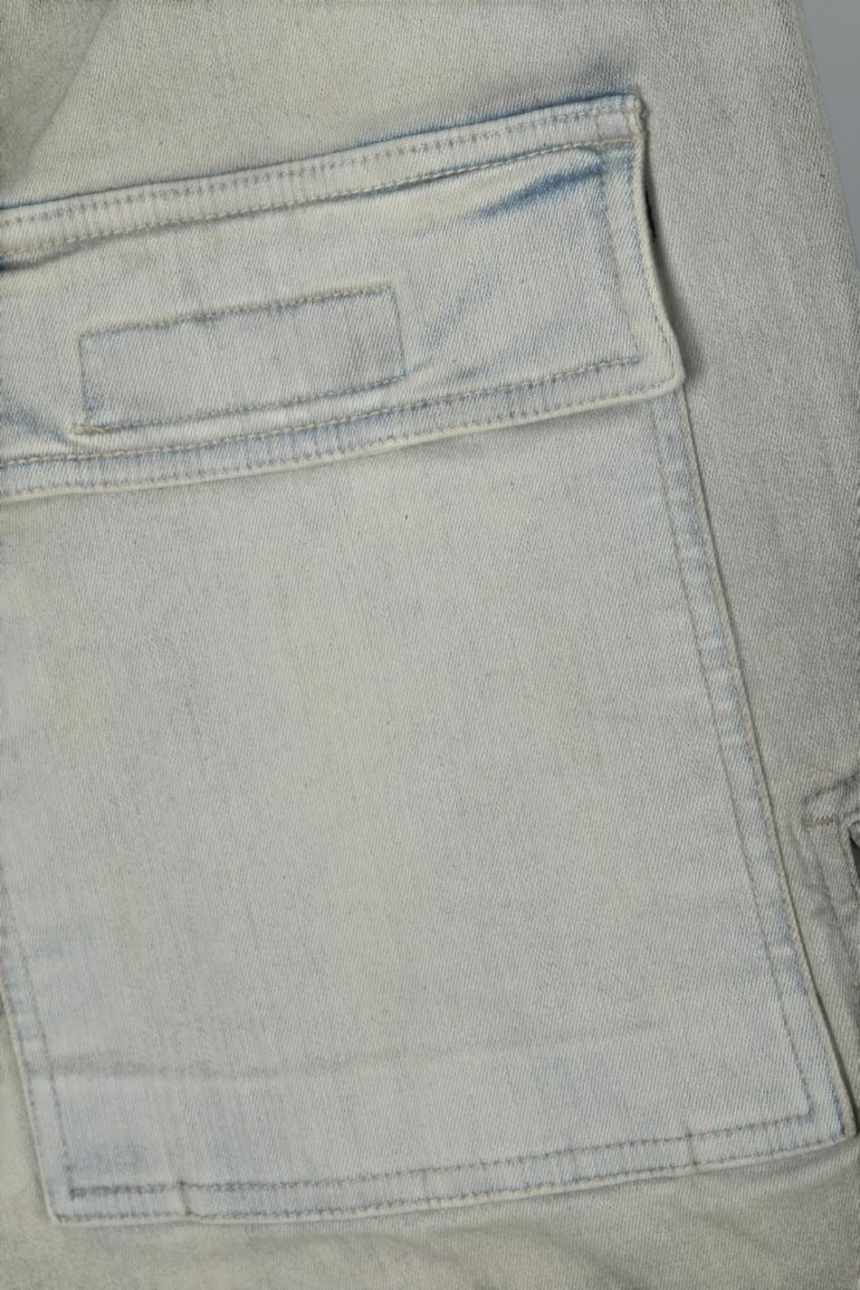 Rick Owens DRKSHDW Double Cargo Jumbo Belas Sky Stretch Denim P DU02D2398 SKY 46
