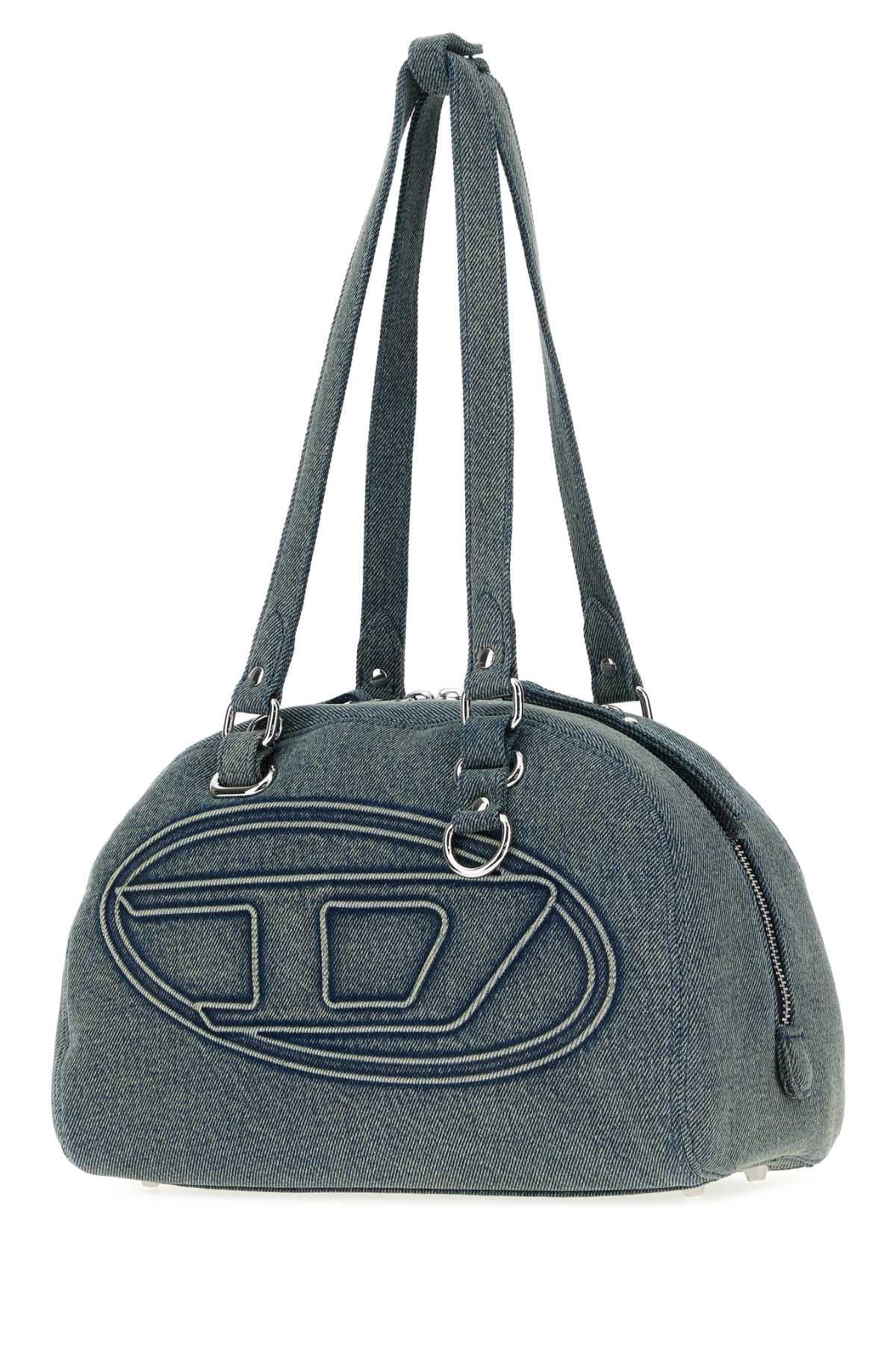 DIESEL Black Leather Shoulder Bag