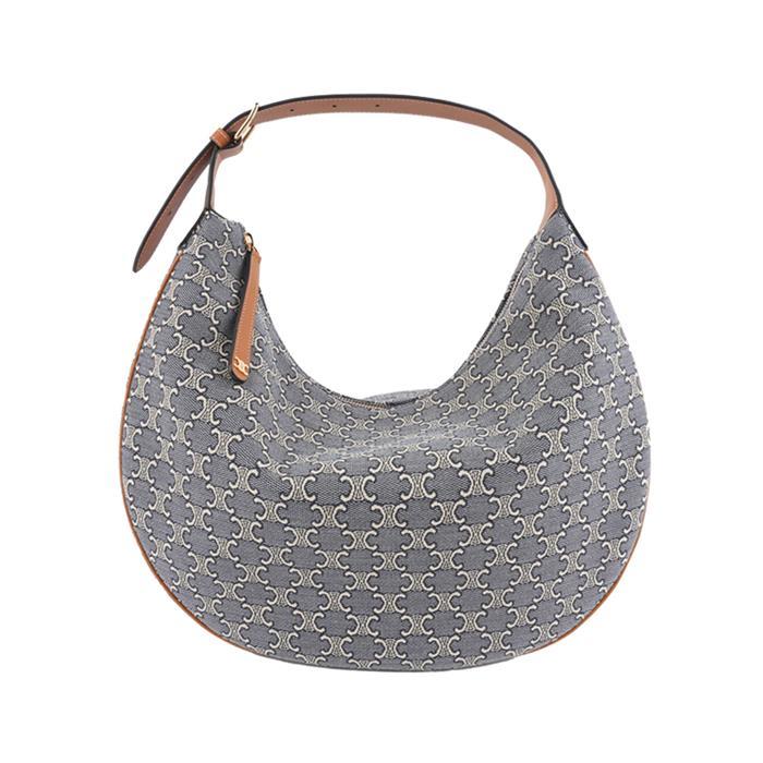 CELINE Triomphe Jacquard Loulou Shoulder Bag