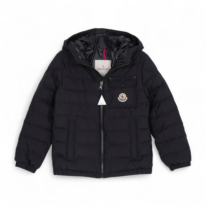 Moncler Quilted Down Puffer Jacket Navy Kids 12A14A Adult Wearable