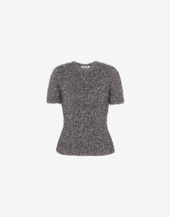 Moschino Grey Round Neck Knit Sweater AEF261E 09100506 AEF0610