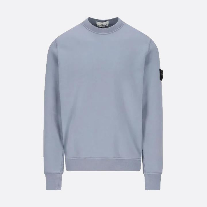 STONE ISLAND Avio Blue Fleece Sweatshirt Unisex L1S156100060 S0051 V0024