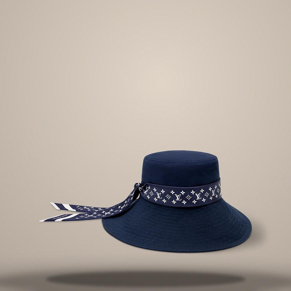 Louis Vuitton Monogram Silhouette Navy Blue Cap M5528