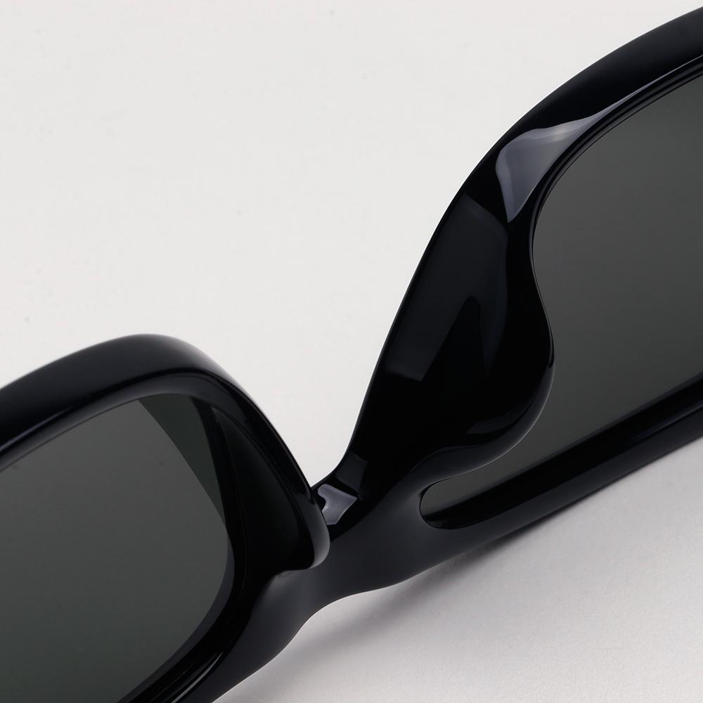 GUCCI Rectangular Acetate Sunglasses Unisex Asian Fit Black GG1986 SA 001