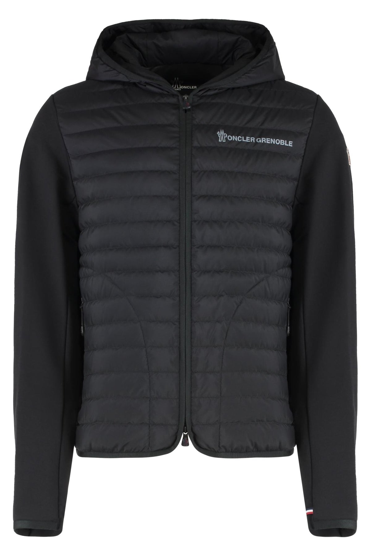Moncler Black Wool Knit Cardigan for Men