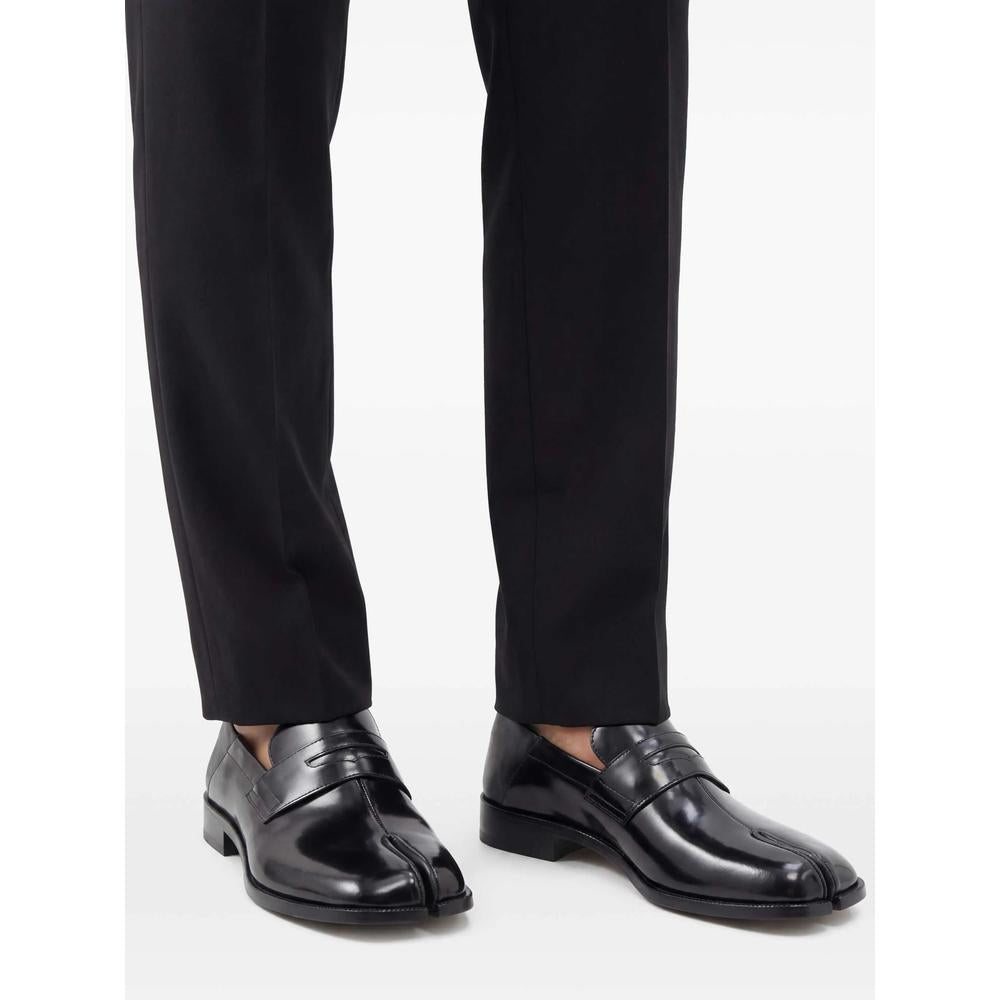 Maison Margiela Black Leather Loafers