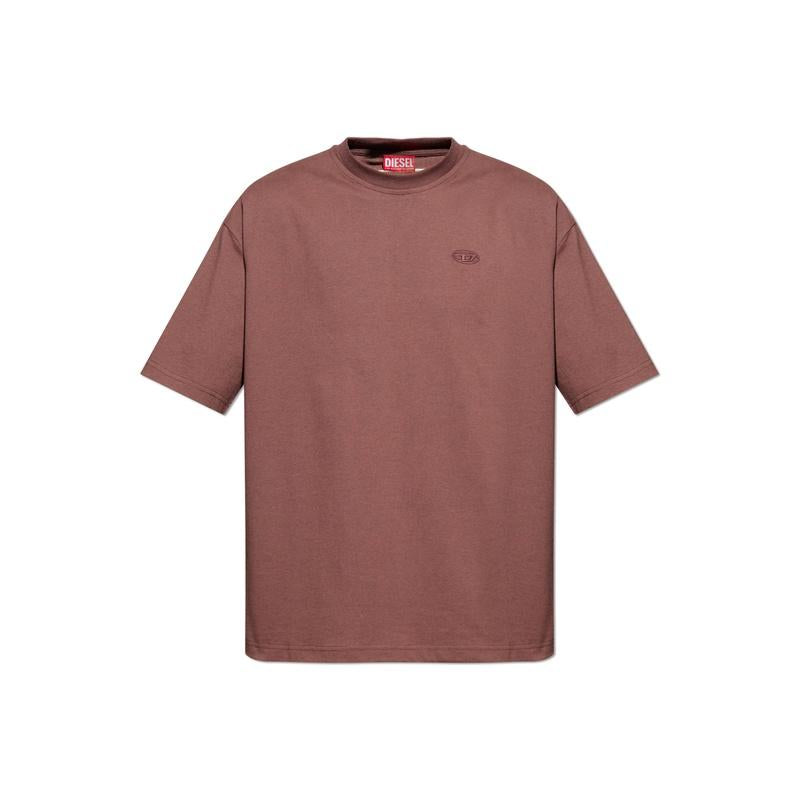 DIESEL Logo Short Sleeve T-Shirt Men White Cotton