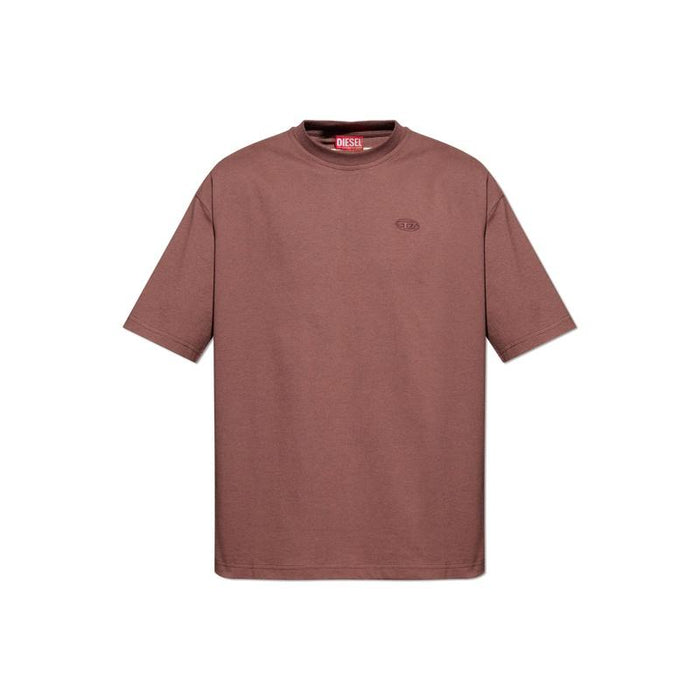 DIESEL Logo Short Sleeve T-Shirt Men White Cotton