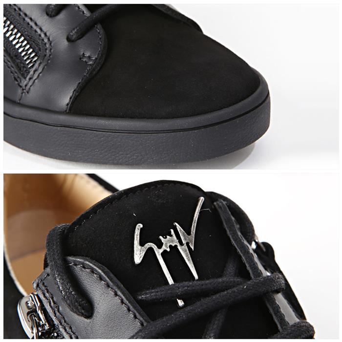 Giuseppe Zanotti Black Velvet Low-Top Sneakers RW70002 NERO
