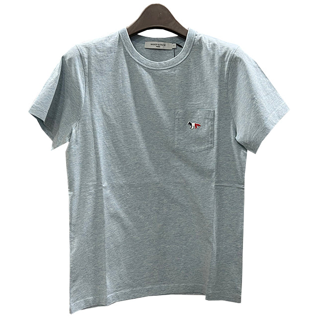 Maison Kitsune Tricolor Fox Pocket Short Sleeve T-Shirt Women Navy