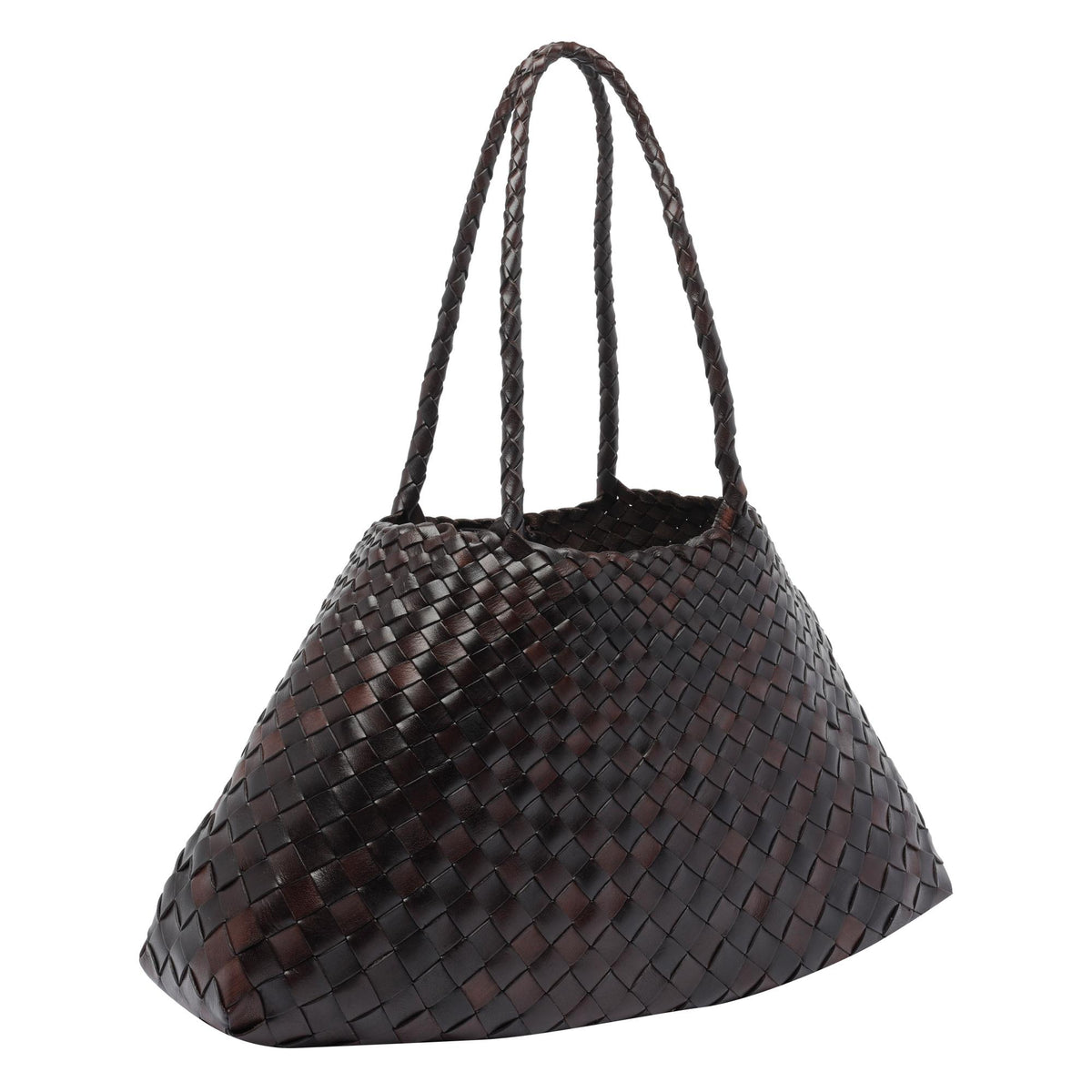 Dragon Diffusion Dark Brown Leather Shoulder Bag