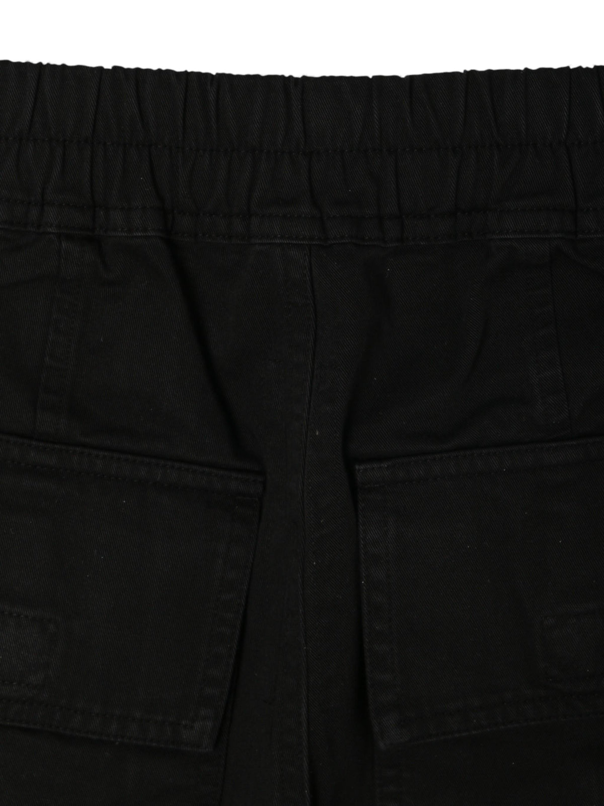 Rick Owens DRKSHDW Wide Creatch Cargo Pants Black Cotton Twill