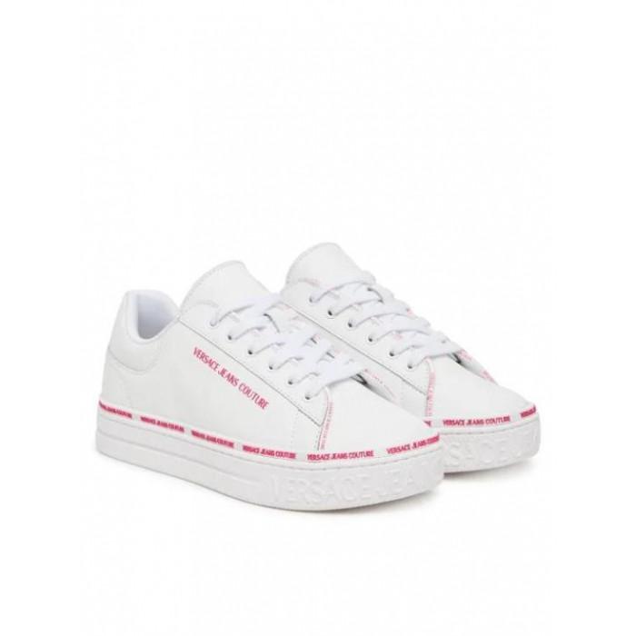 Versace Women's Logo Low-Top Court Sneakers 79VA3SK5 ZPB25 003