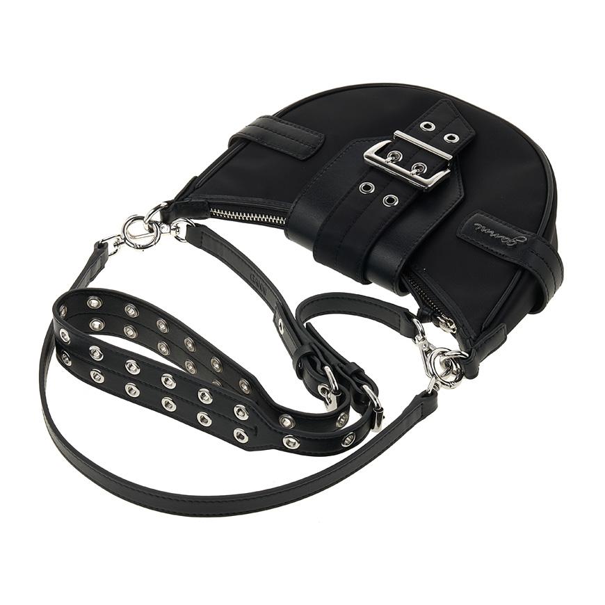 GANNI Women’s Small Burkey Crossbody Bag Black