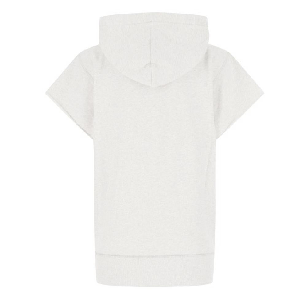 Isabel Marant Ecru Short Sleeve Hoodie Women’s Cotton Pullover