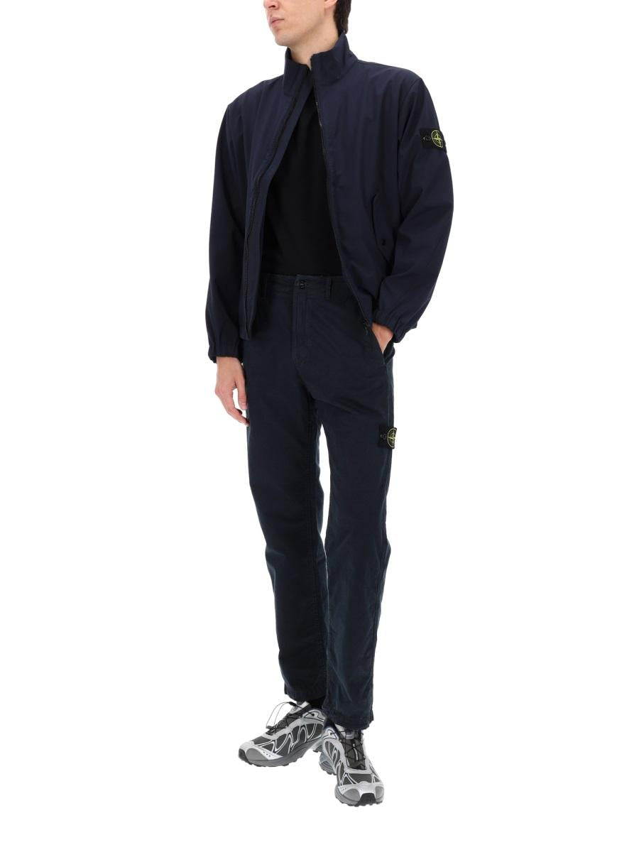 STONE ISLAND Beige Wool-Blend Suit Trousers
