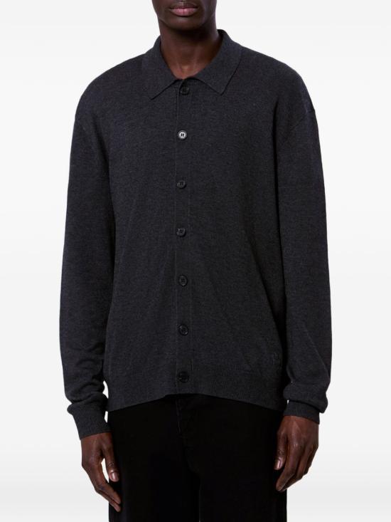 Isabel Marant Anthracite Wool Knit Cardigan for Men