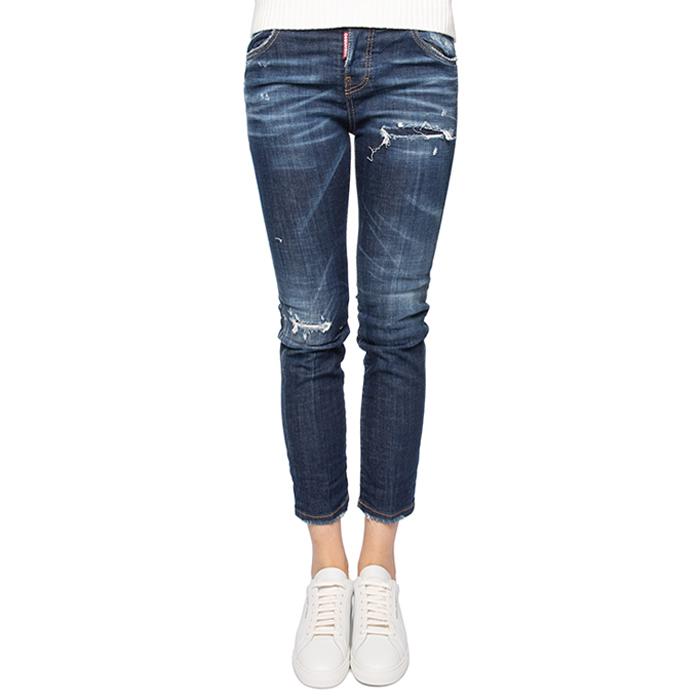 Dsquared2 Blue Wash Daisy Cool Girl Cropped Jeans