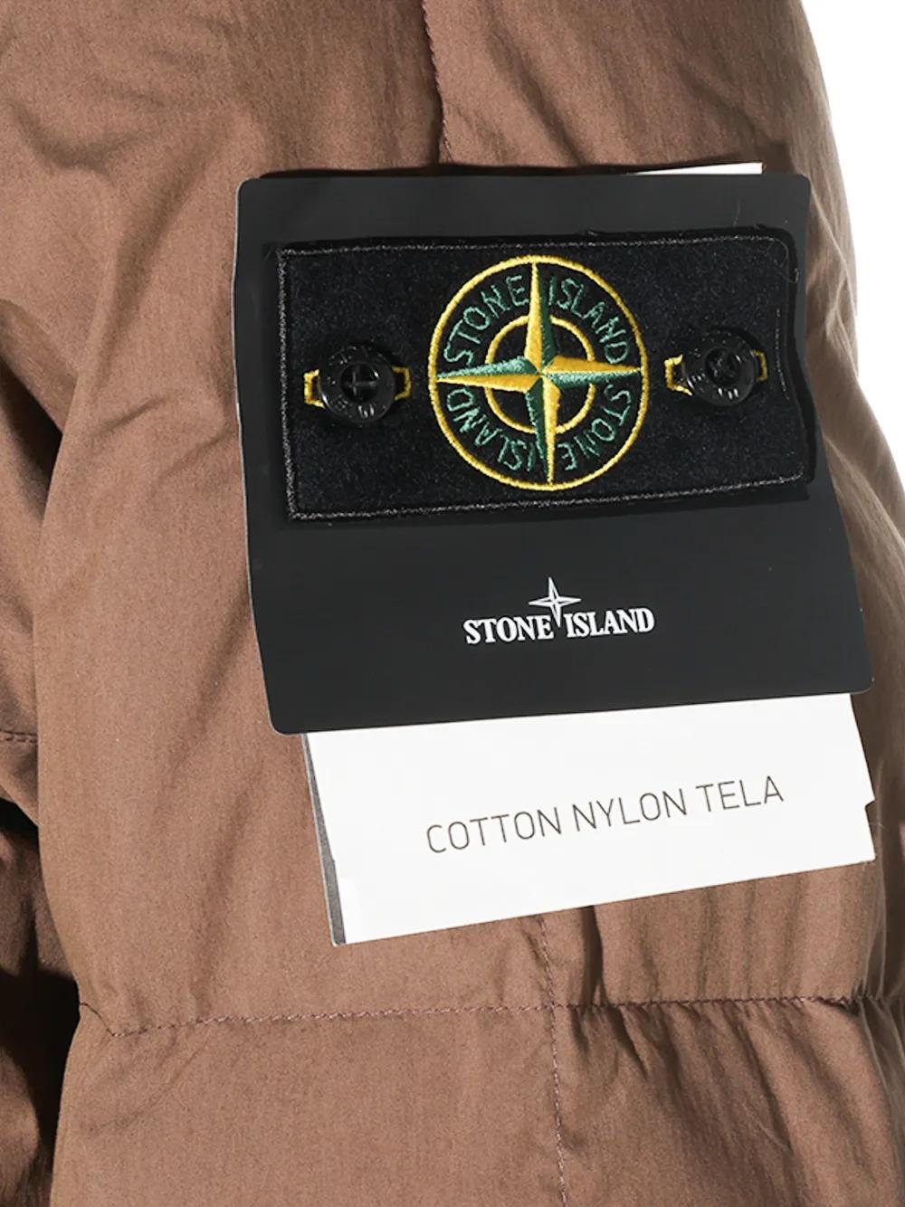 STONE ISLAND Black Down Puffer Jacket for Men