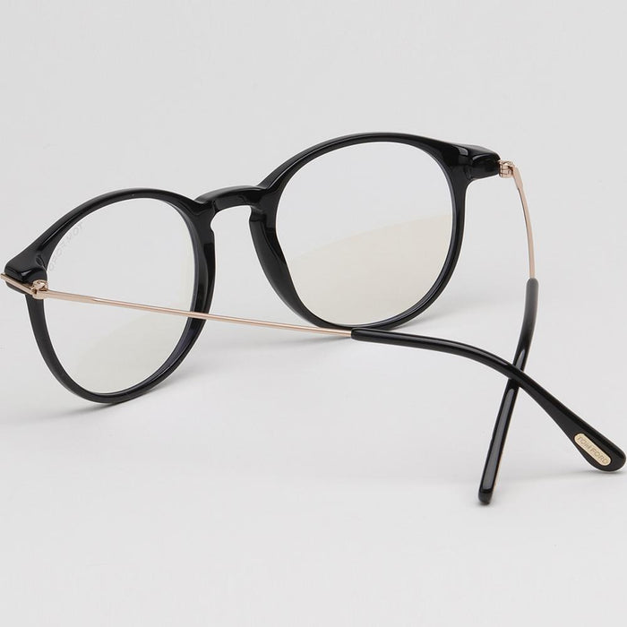TOM FORD Blue Light Blocking Round Acetate Eyeglasses Unisex TF5759B 001