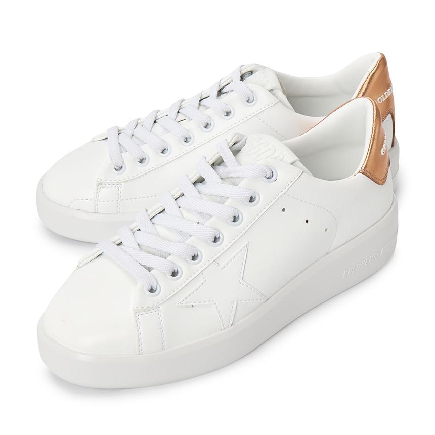 GOLDEN GOOSE Purestar White Leather Low-Top Sneakers Women