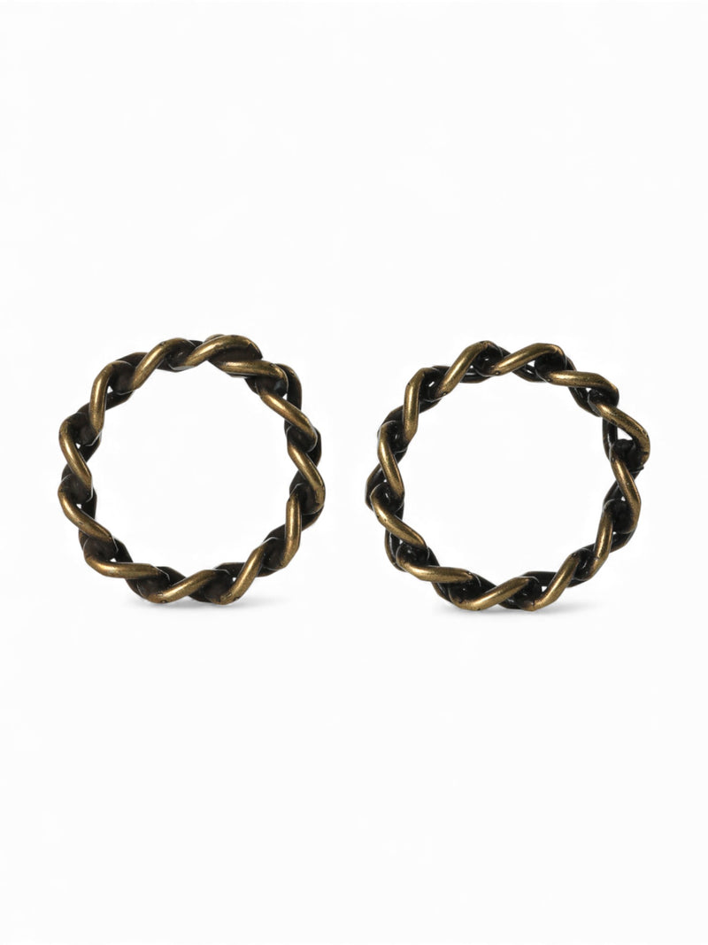 Dries Van Noten Twoset Chain Ring Unisex Silver-Tone Jewelry 242018240061913