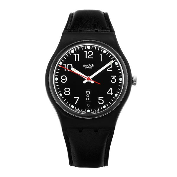 Swatch Unisex Leather Watch GB750