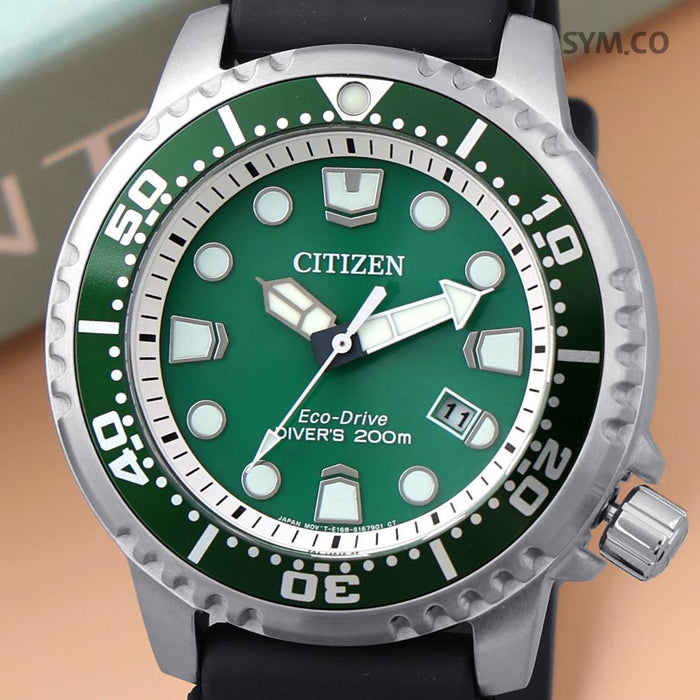 CITIZEN Promaster Marine Diver Eco-Drive Rubber Strap Men's Watch BN0158 18X