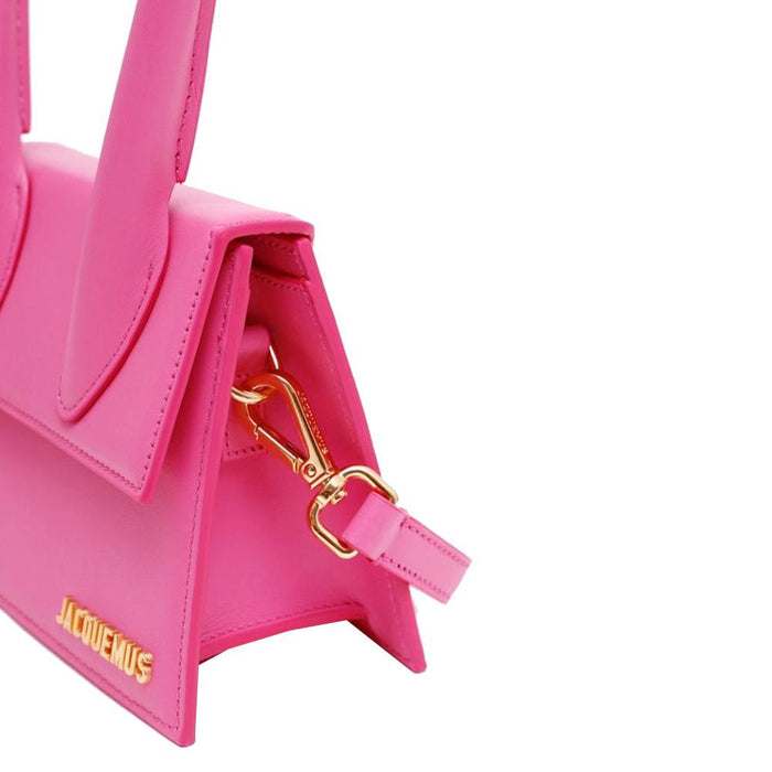 JACQUEMUS Gold Logo Le Chiquito Mini Crossbody Bag